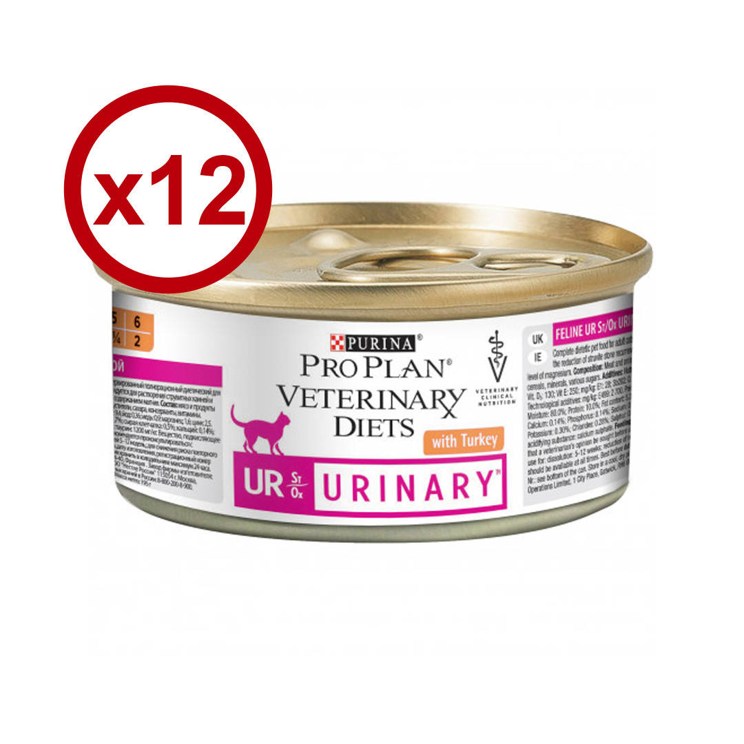 

Purina Veterinary Diets UR Urinary Feline консерва для кошек 195г*12шт