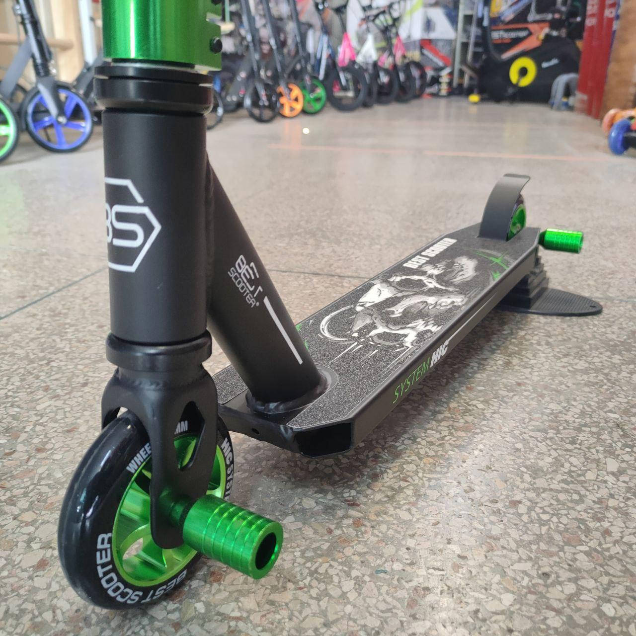 

Трюковый самокат Best Scooter компрессия HIC, Алюминиевый диск 100 мм, Черный