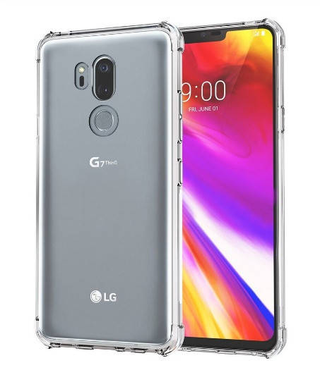 

Силиконовый чехол с усиленными углами для LG G7 Thinq прозрачный противоударный