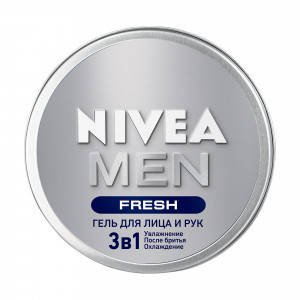 

Гель для лица и рук 3 в 1 Nivea Men Fresh мужской, 75 мл