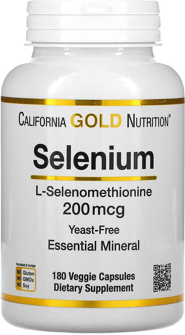 

California Gold Nutrition Selenium 200mcg 180 капсул