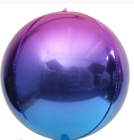 

Фольгована кулька сфера-градієнт рожево-фіолетова 22" Китай, Розовый