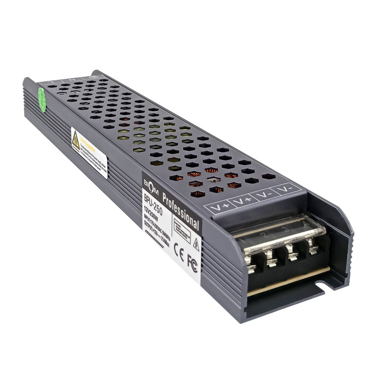

Блок питания 250Вт 12В 21А Алюминий IP20