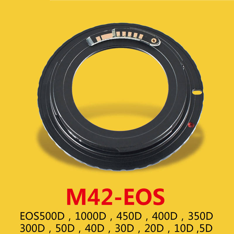 

Адаптер M42 - Сanon EOS, переходник для объектива 5D 7D 10D 50D 60D 350D 450D 500D 600D 1000D 1100D 1200D и др
