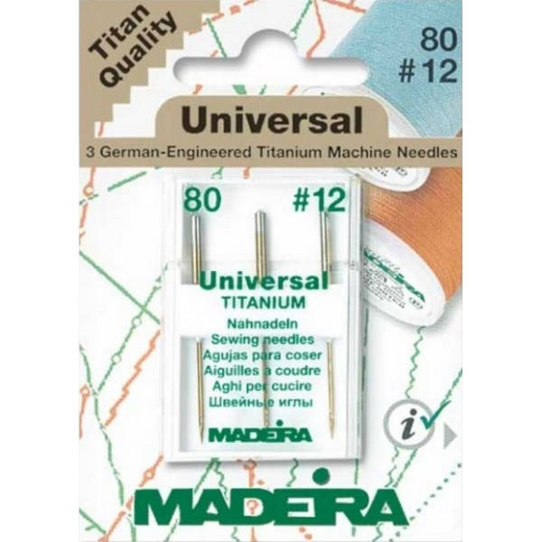 

Иглы универсальные №80 Madeira Titanium 9455