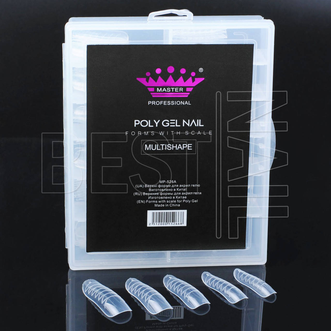 

Верхние силиконовые формы Master Professional с делениями (форма мягкий квадрат), 120 штук MP-526A