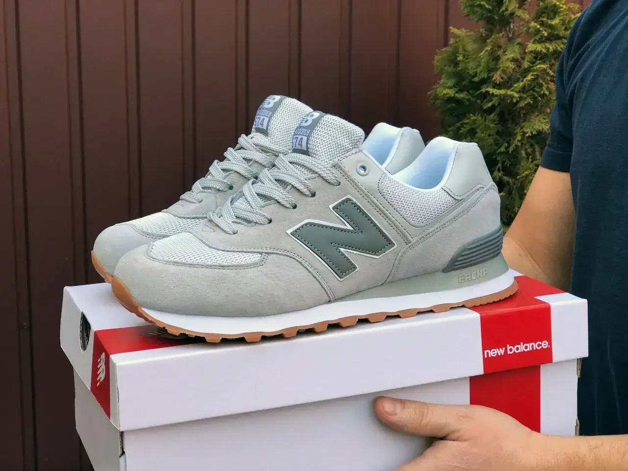 

Кроссовки мужские New Balance 574 светло серые [41 - 46 р.] 43-27.5 см, Светло-серый