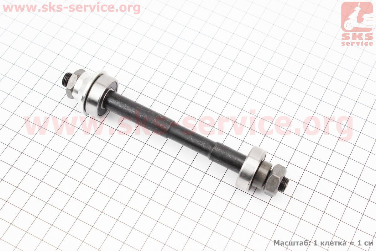 

Ось задняя на MTB М10х145мм под кассету в сборе, пром-подшипники 6000 2RS, под эксцентрик, черная (406505)