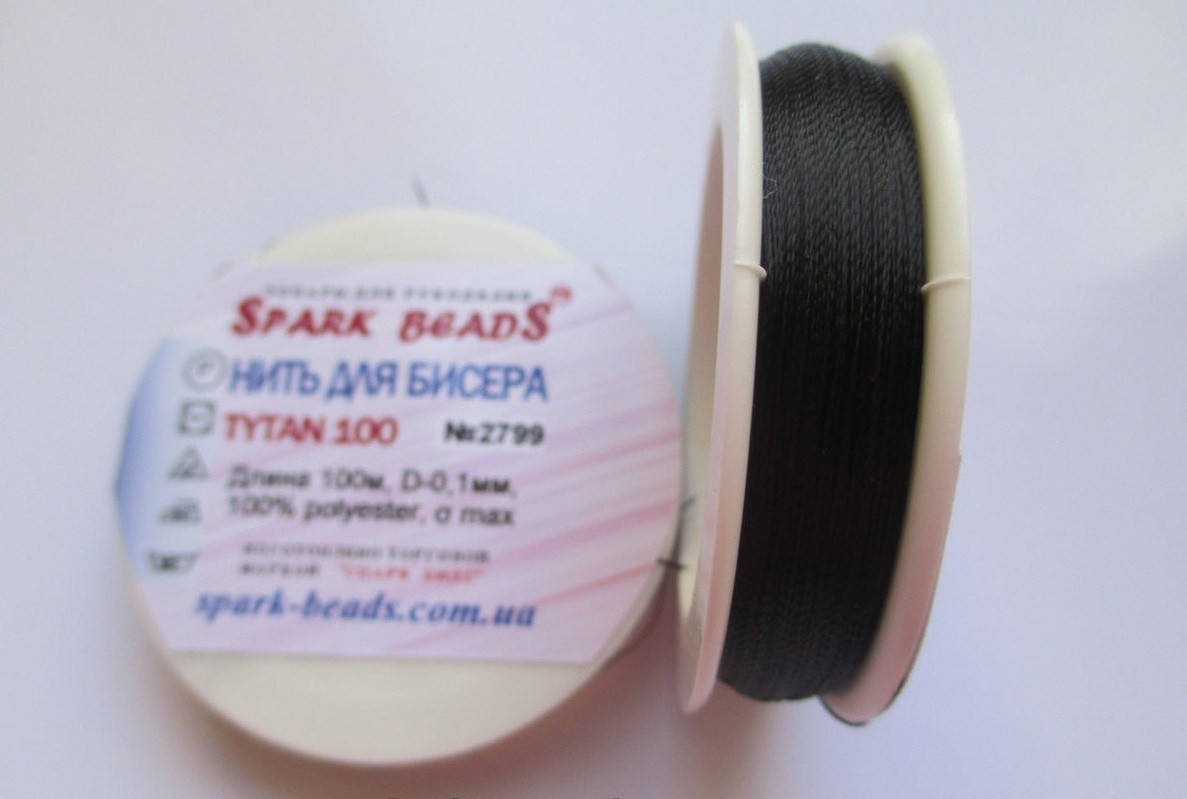 

Spark Beads Нить для бисера Tytan 100, длина 100 м 2799 черный