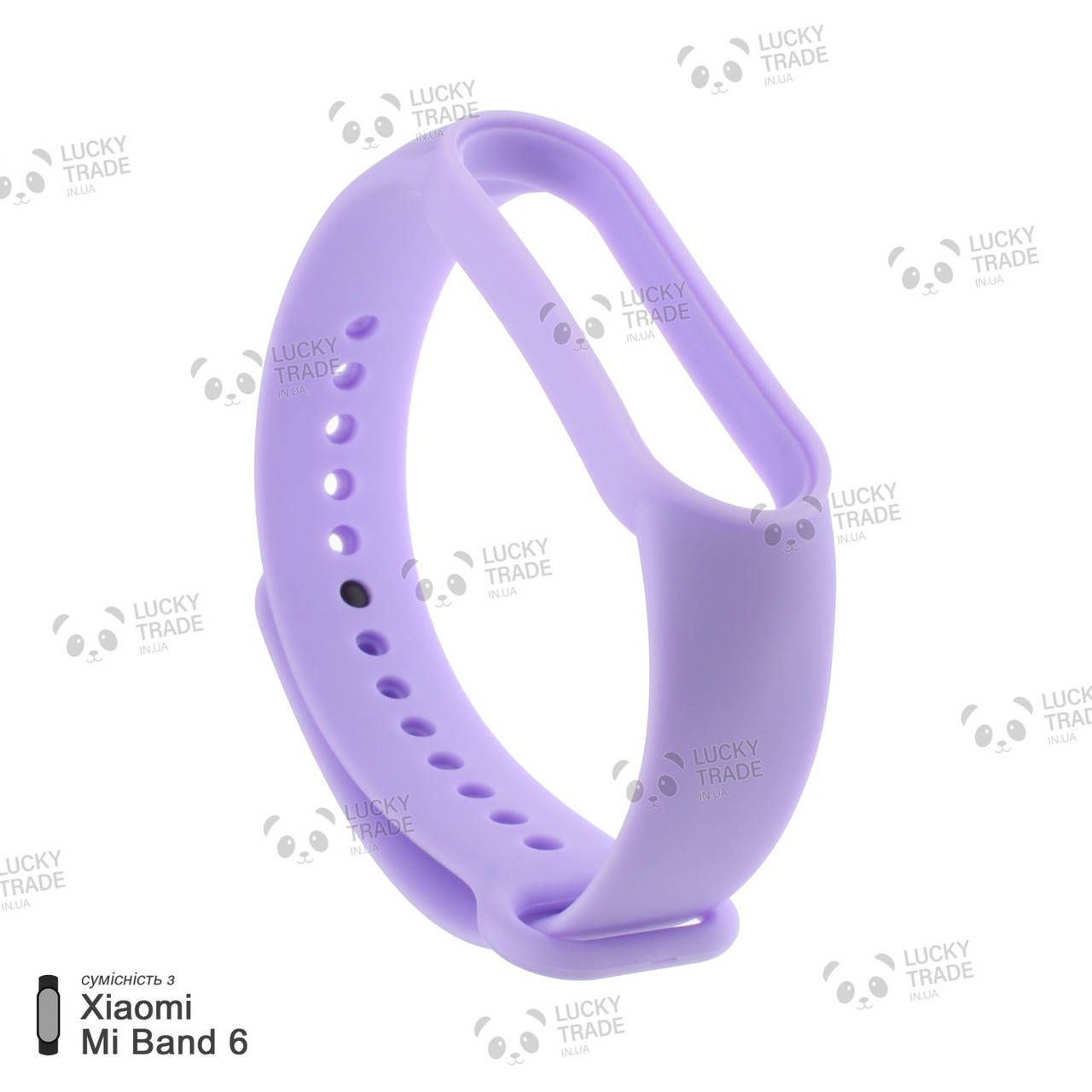 

Ремешок Xiaomi Mi Band 6 силиконовый однотонный браслет Светло-фиолетовый [103901]