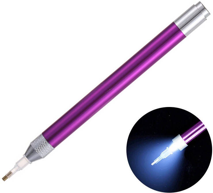 

Стилус для Алмазной Мозаики DA-12 CrystalArt (С Подсветкой) Purple