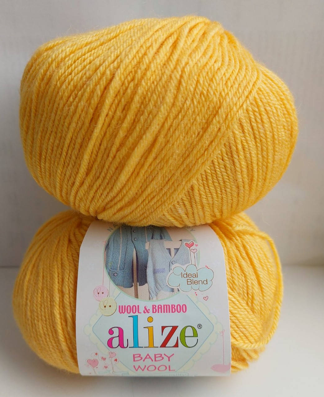 

Пряжа Alize Baby Wool ( Ализе Беби Вул ) № 548, Желтый