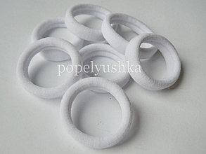 

Резинки тонкие 3 см белые (10шт)