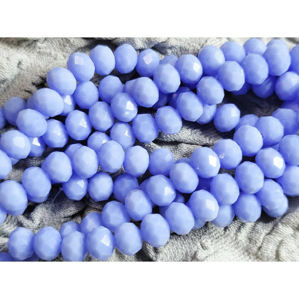 

Стекло 8 мм 70 шт васильковый матовый