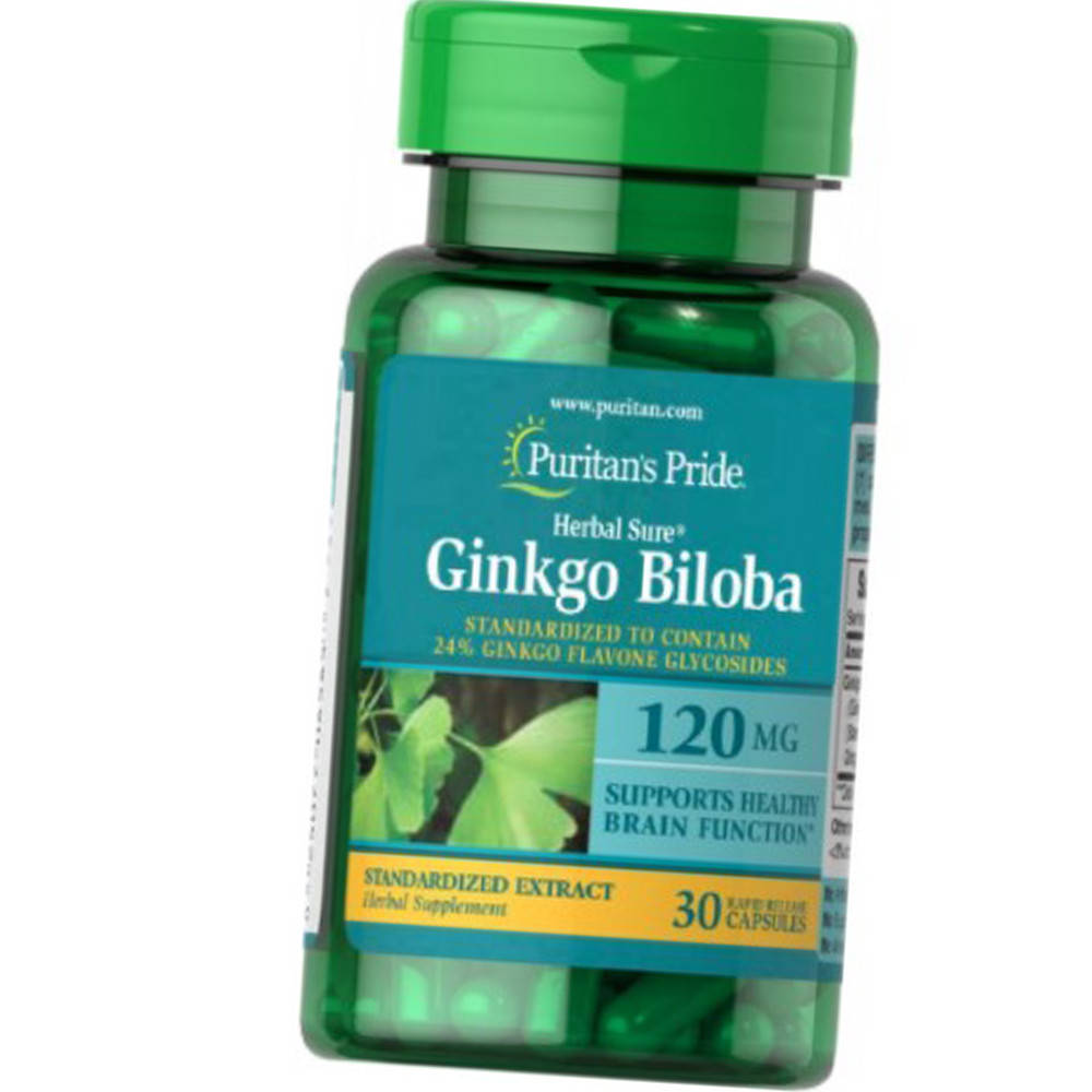 

Гинкго Билоба Puritan's Pride Ginkgo Biloba 120 mg 30 капс