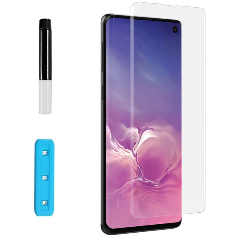 

Защитное Стекло 3D с УФ/UV лампой для Samsung Galaxy S10, Прозрачный