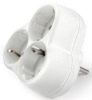 

Тройник белый с з/к 16А 250v VIKO