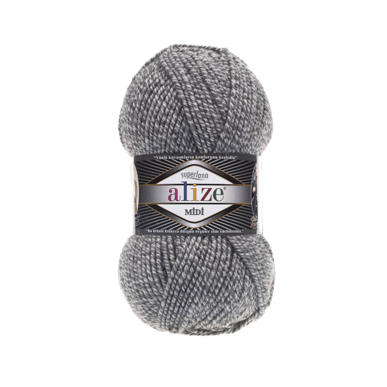 

Alize Superlana Midi серый меланж №663