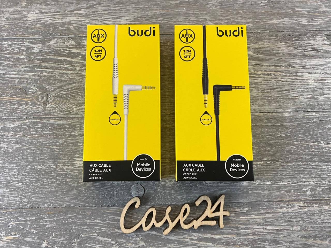 

AUX кабель Budi (1.2 m) (2 цвета), Белый