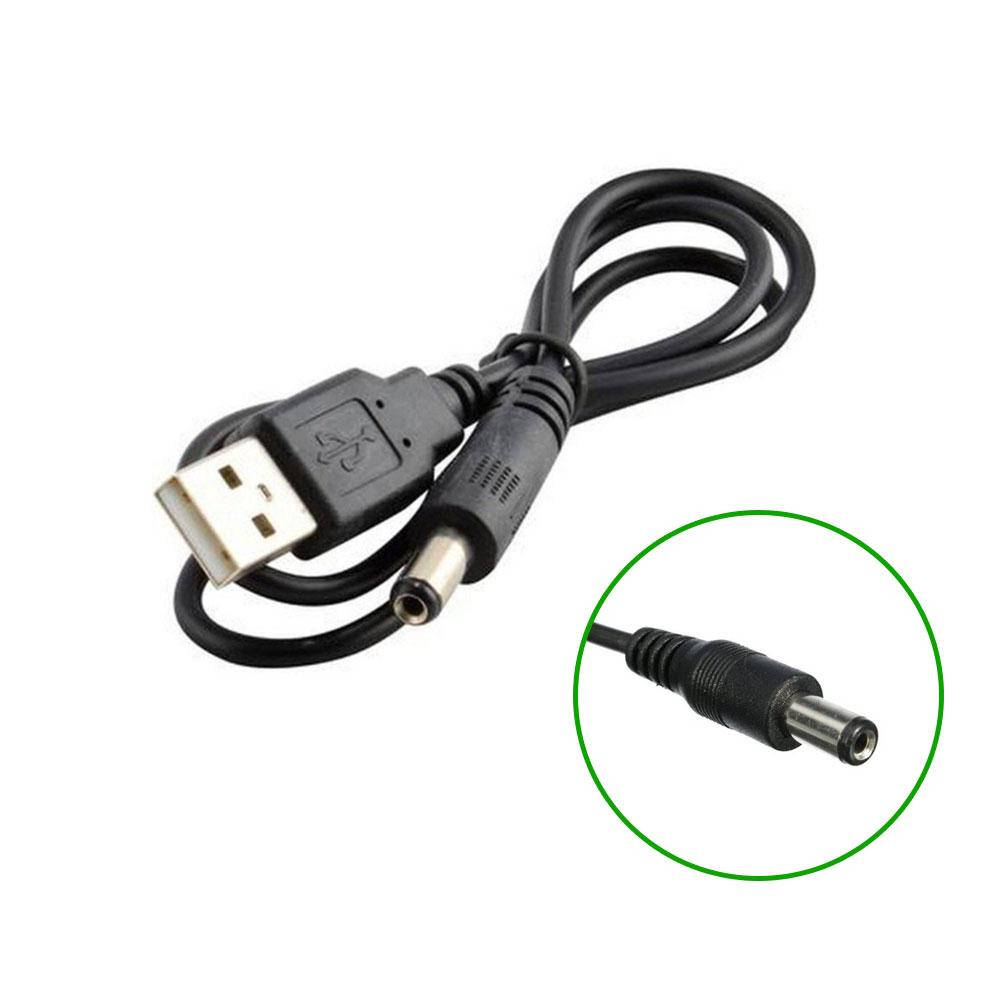 

Кабель USB - 5.5x2.1mm, Черный