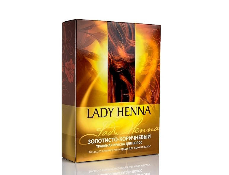 

Травяная краска Золотисто-коричневая Lady Henna