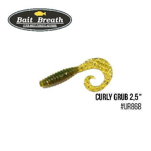 

Приманка Bait Breath Curly Grub 2,5" (12шт) (Ur868 Motoroil-EX)