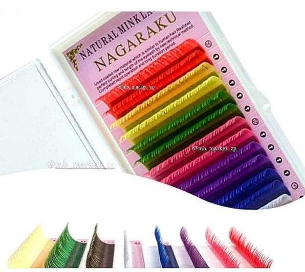 

Ресницы Nagaraku РАДУГА 0.10C mix (12 мм)