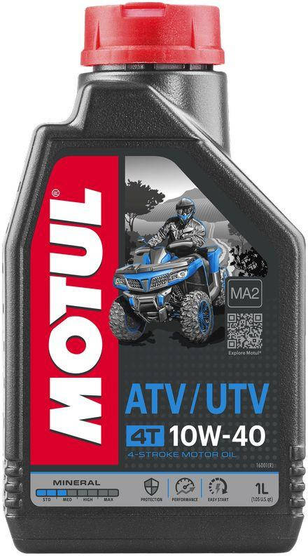 

Масло для 4-х тактных двигателей минеральное Motul ATV-UTV 4T 10W40 (1L)