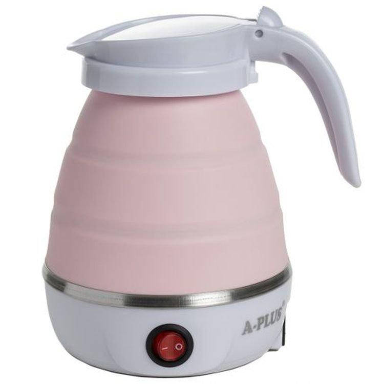 

Складной силиконовый электрический чайник А-Плюс 1517 pink, 600 мл