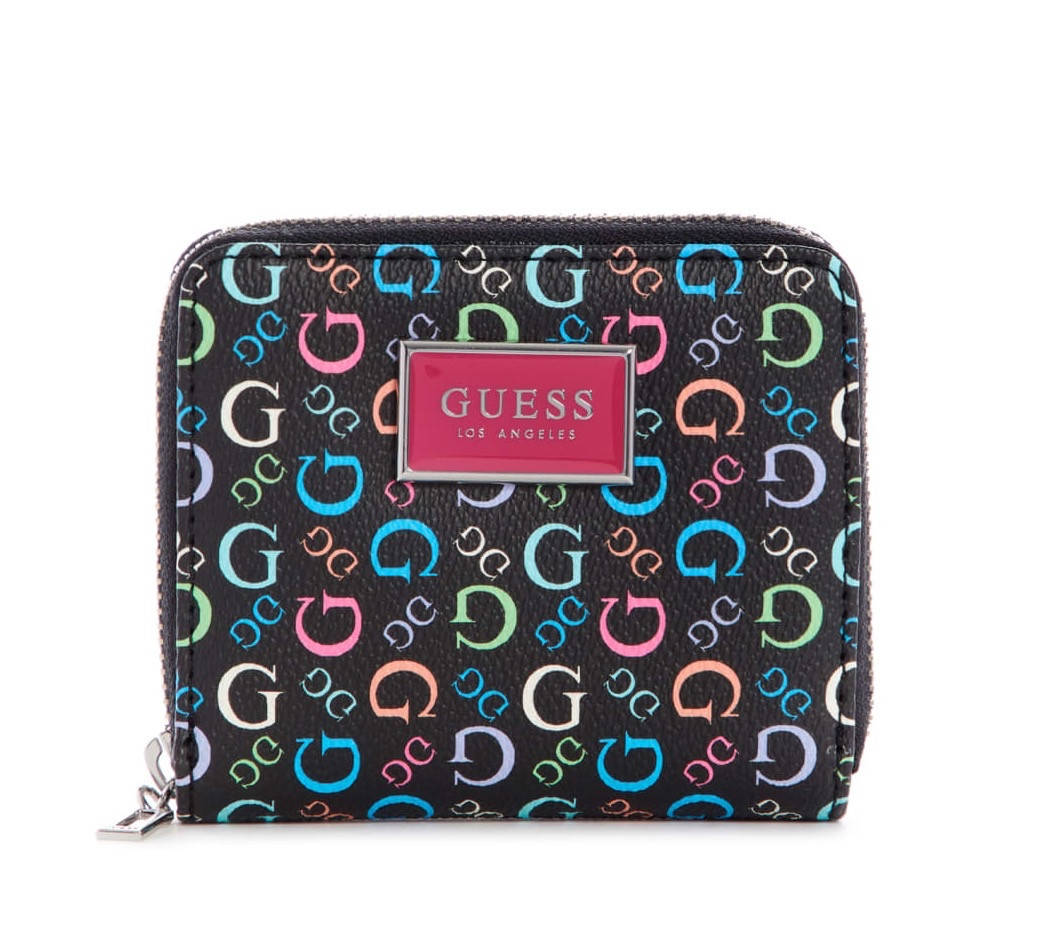 

Кошелёк женский Guess оригинал Mckinney Zip-Around Wallet Гесс чёрный, Черный