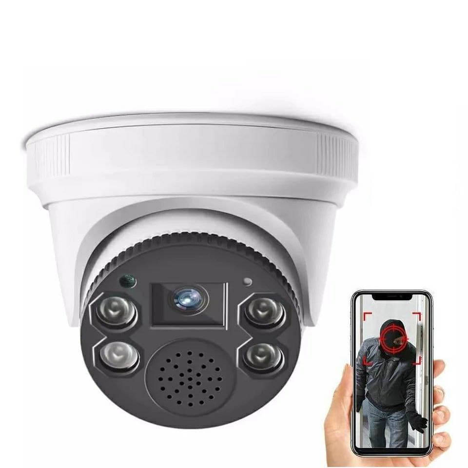 

Охранная купольная Wi-Fi IP камера наблюдения Boavision HXGK-D01-2MP. CamHi Pro