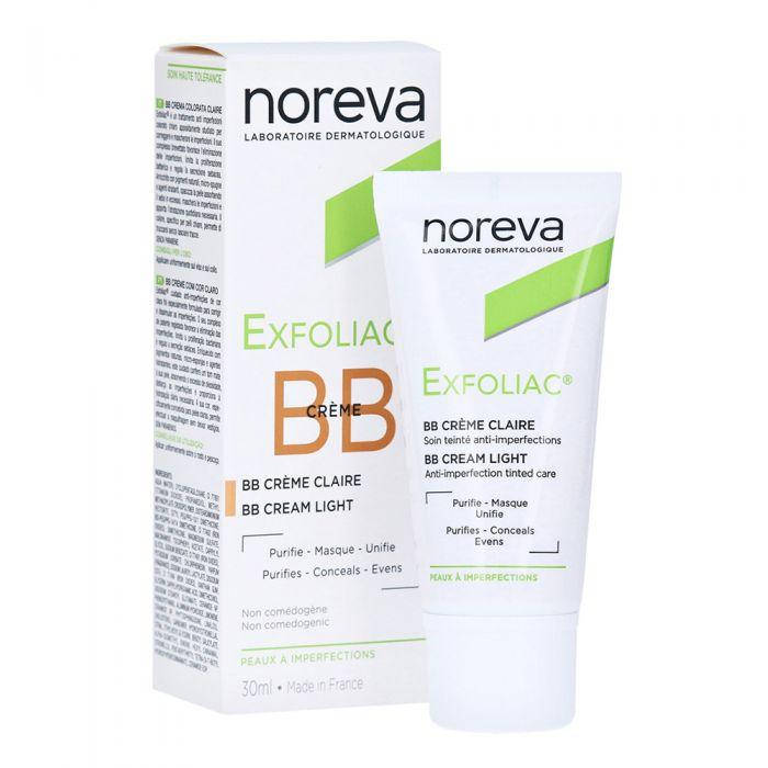 

Крем от недостатков кожи Норева Эксфолиак Noreva Exfoliac BB Cream ТОН: Light Claire - светлый 30мл