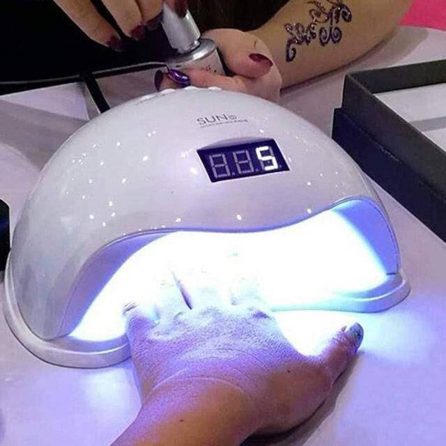 

Лампа для сушки маникюра гибрид LED+UV Lamp SUN 5 48W, Белый