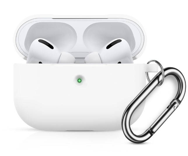 

Чехол Силиконовый BlackPink для AirPods Pro Ultra Classic с карабином, Белый