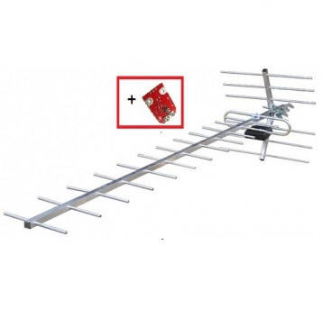 

Антенна телевизионная, внешняя DVB-T2 DVB-T +SWA9999 до 120 км Бета-19Н