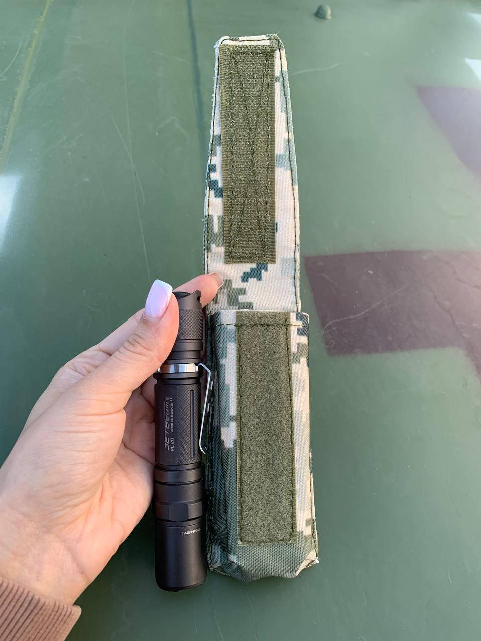 

Подсумок для Фонарика Ножа Пиксель Тактический Чехол Cordura Molle