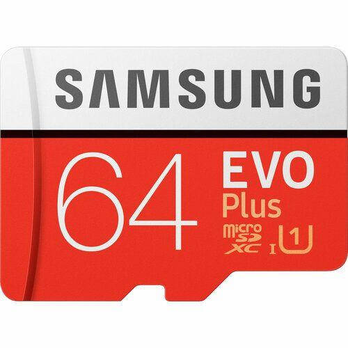 

Карта памяти Samsung 64GB microSDXC EVO Plus UHS-I