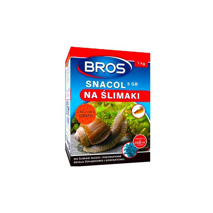

Средство от слизней в гранулах 1 кг + 100 г snacol, Bros