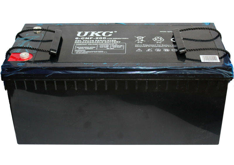 

Гелевый аккумулятор UKC Battery Gel 12V 200A