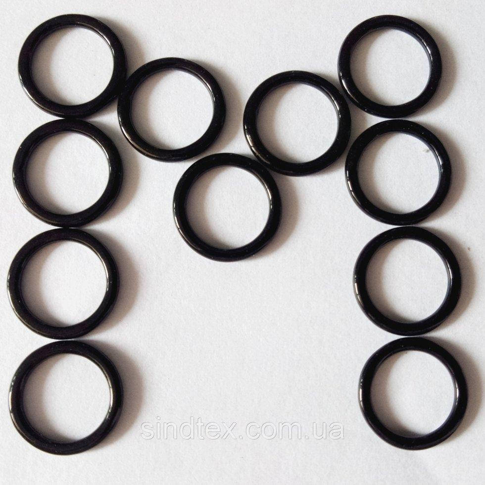 

10 шт. - Черный 1 см регулятор (МЕТАЛЛ) для бретелей бюстгальтера (кольцо) (БФ-0011)