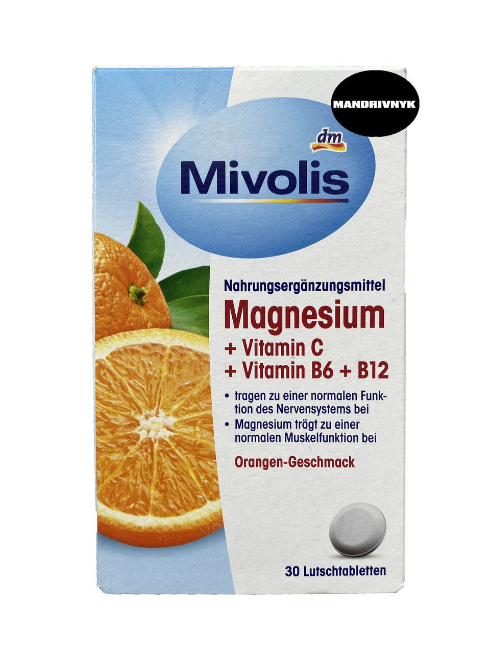 

Mivolis Magnesium + Vitamin C + Vitamin B6 + B12 витаминный комплекс 30 шт.