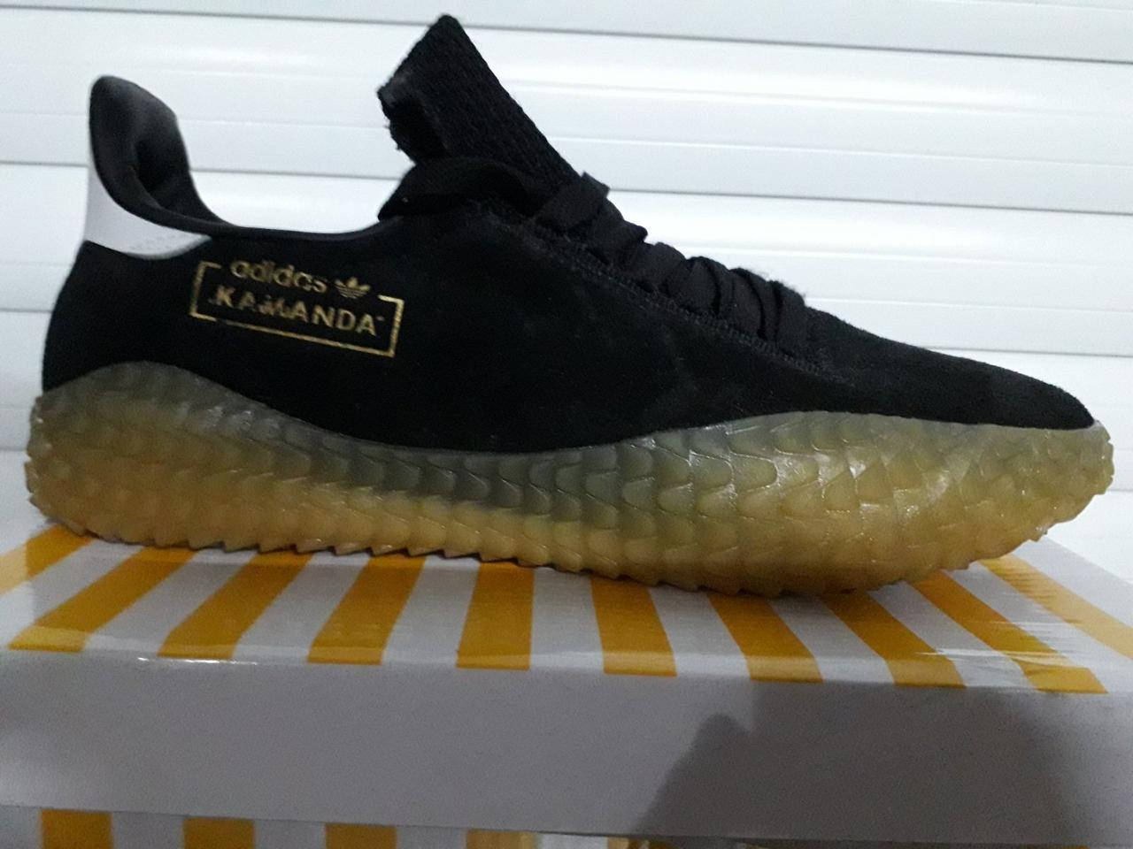 

Мужские кроссовки Adidas Kamanda замшевые черные, Черный