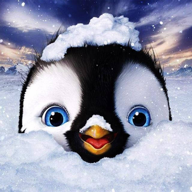 

Набор алмазной мозаики Пингвинчик 20×20 см
