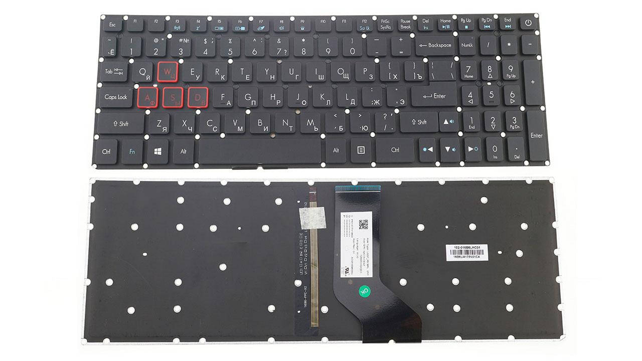 

Клавиатура для ноутбука Acer Aspire VN7-793G с подсветкой клавиш, матовая (NK.I1513.04U) для ноутбука, Черный