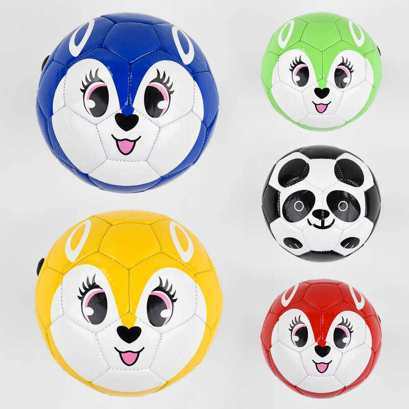 

Мяч Футбольный РАЗМЕР №2, 5 видов, вес 100 грамм, материал PVC, баллон резиновый /180/