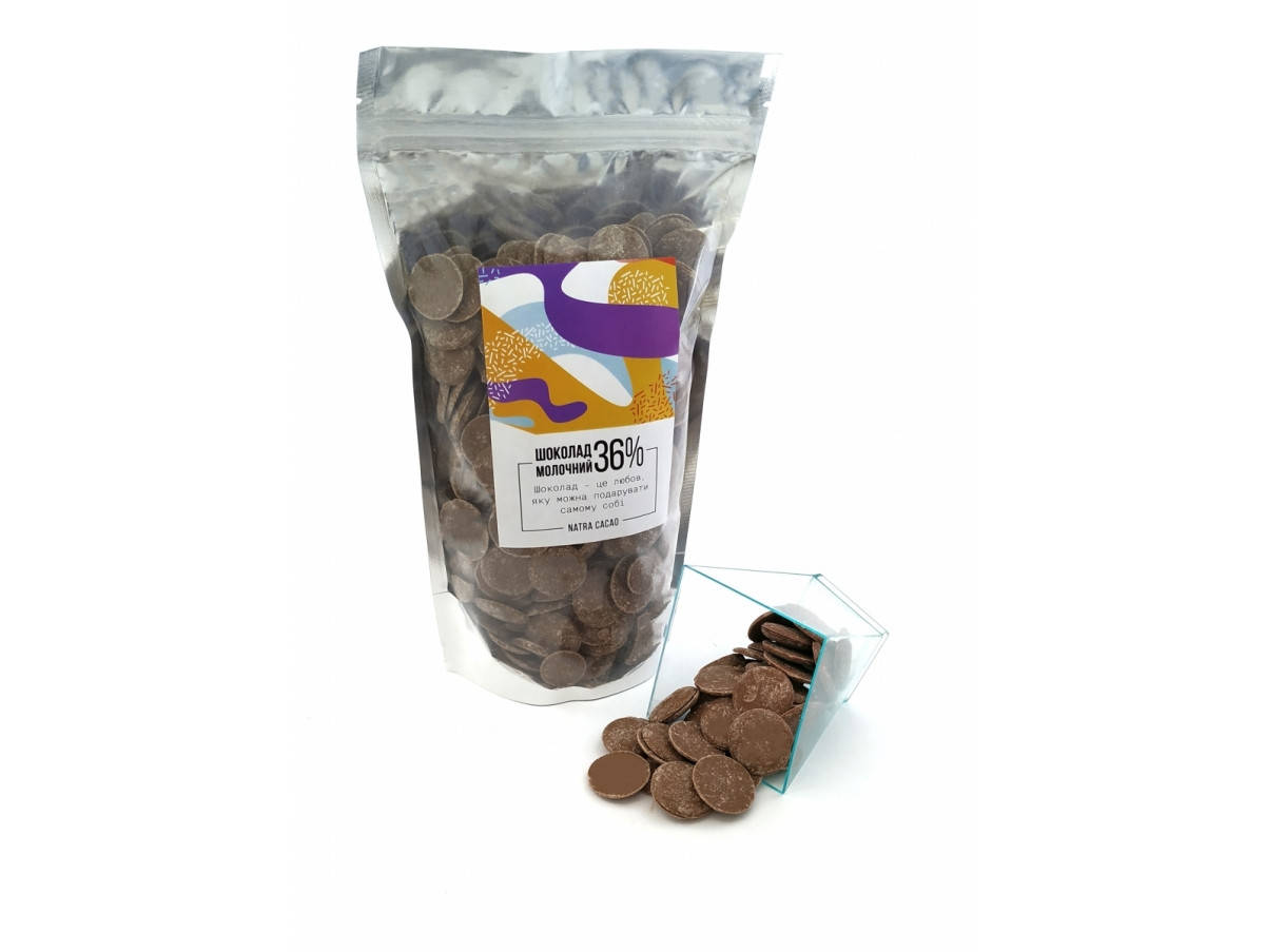 

Шоколад молочный "Natra Cacao", 36% какао 1 кг