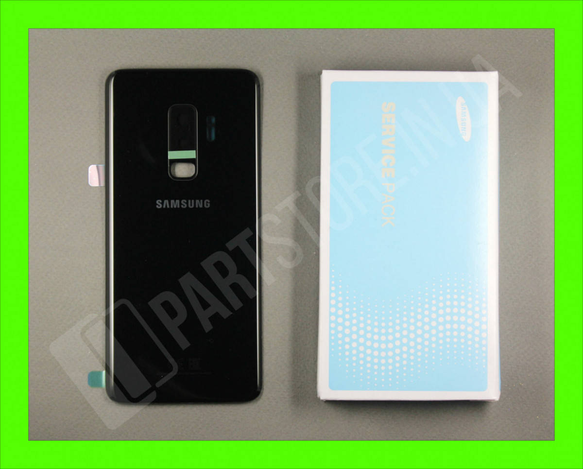 

Крышка Samsung G965 Black S9 Plus (GH82-15724A) сервисный оригинал, Черный