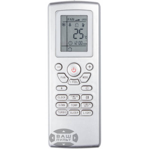 

Пульт для кондиционера GREE YT1F