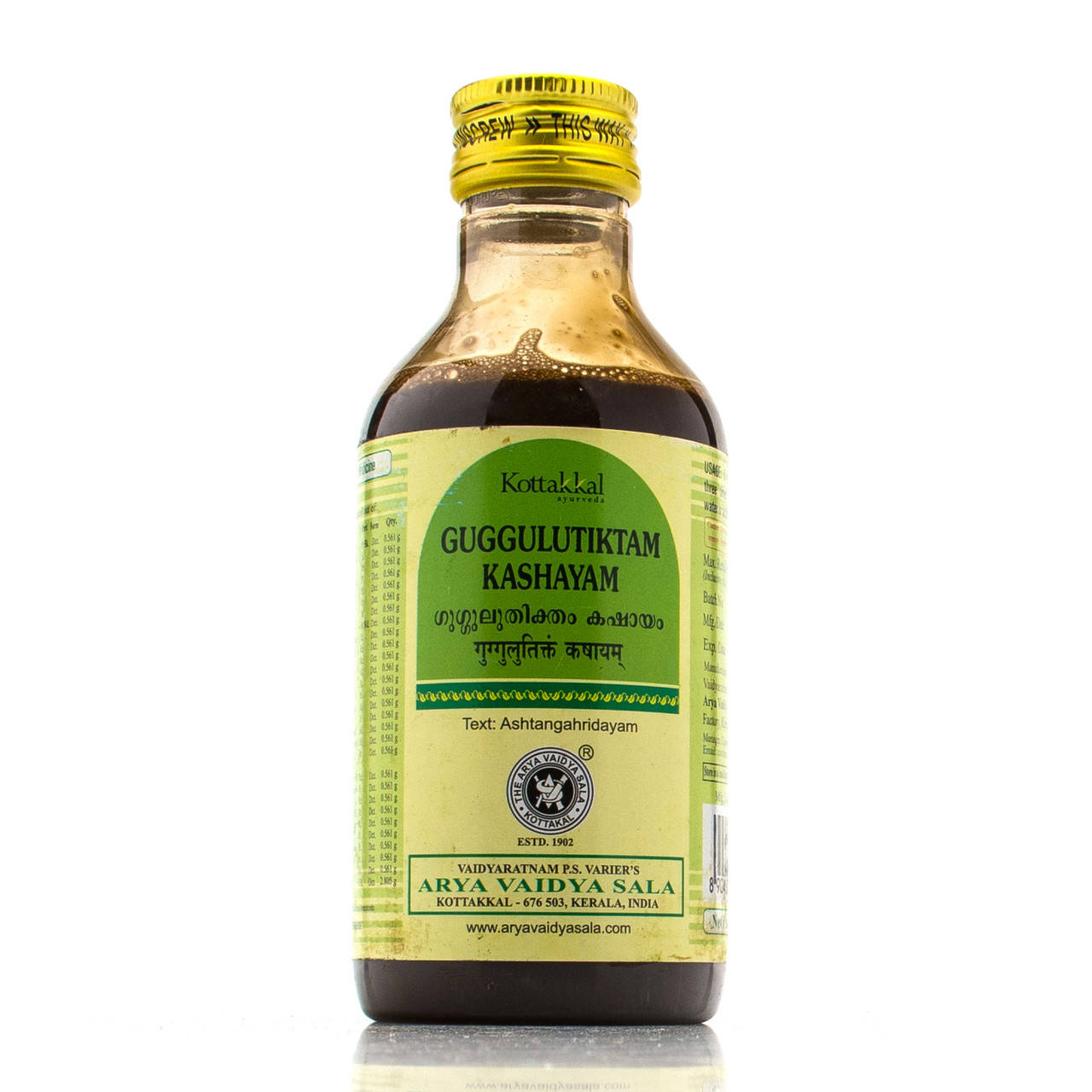 

Гуггулутиктам Кашаям, Guggulutiktam kashayam Kottakkal 200 ml