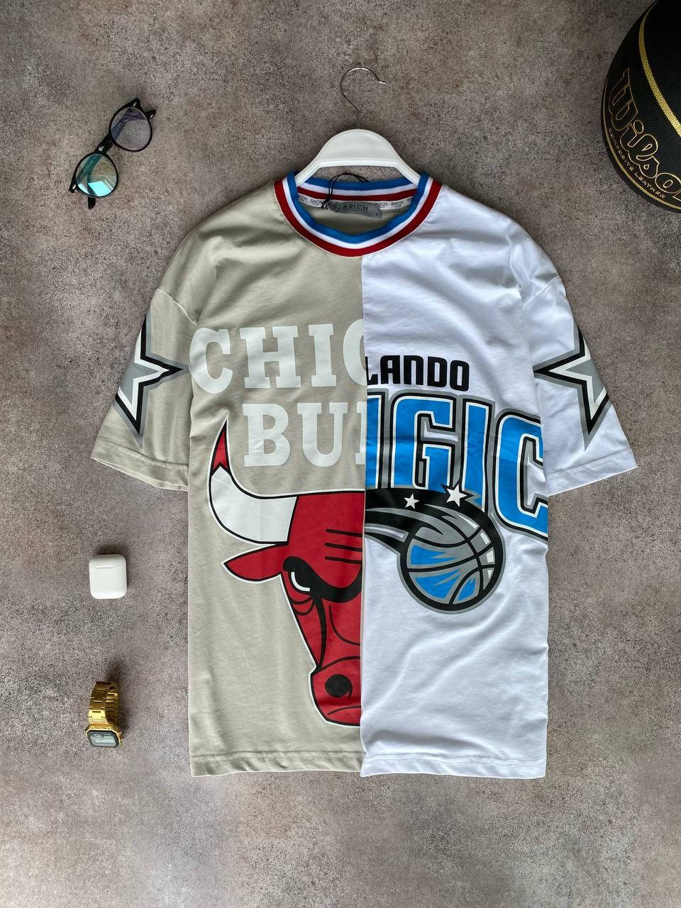 

Мужская стильная футболка Chicago Bulls белая M
